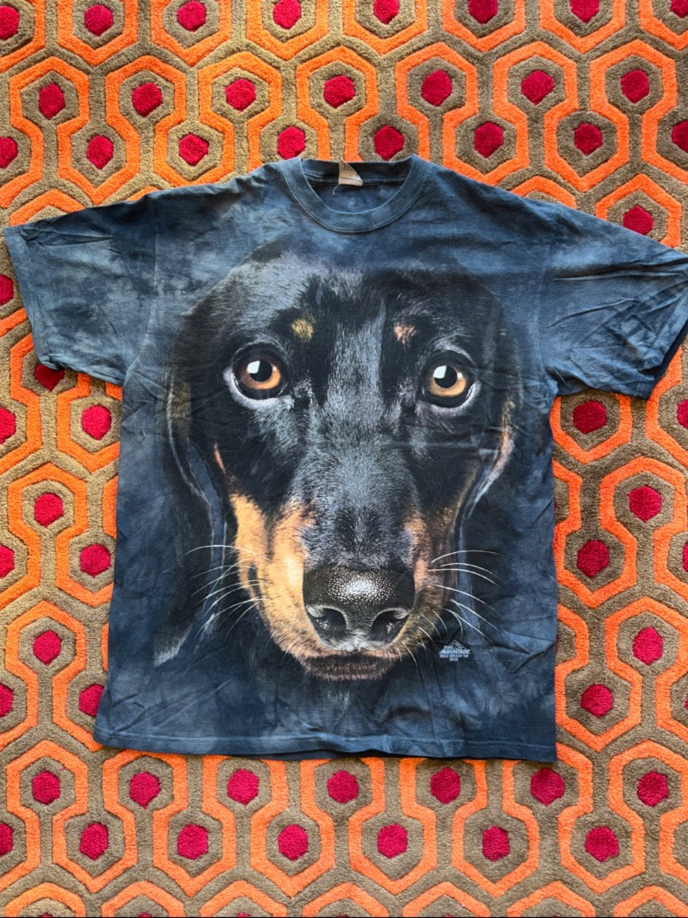 MAKE OFFER! The Mountain Black Dachshund Dog Short Sleeve Tee T-shirt Men's LG